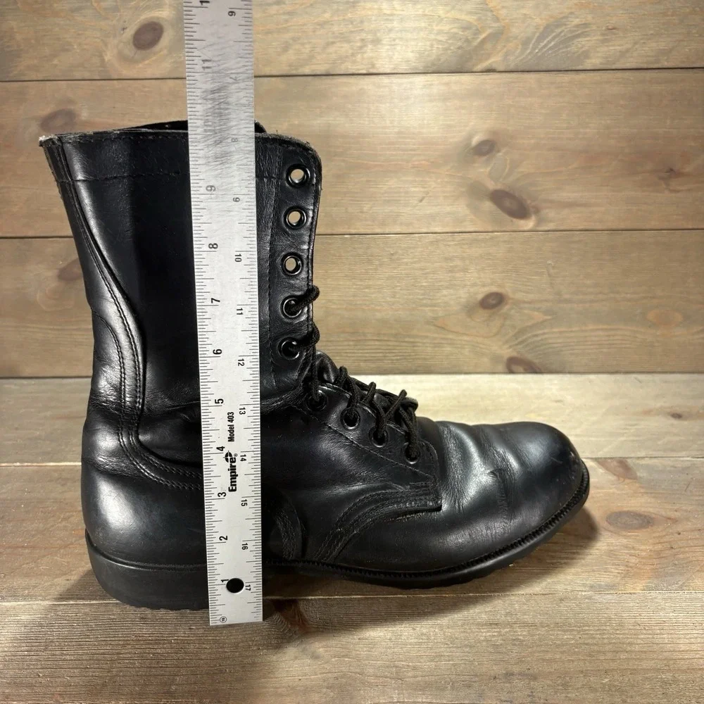 vintage ro search mens size 10.5 shoes black leather combat military boots